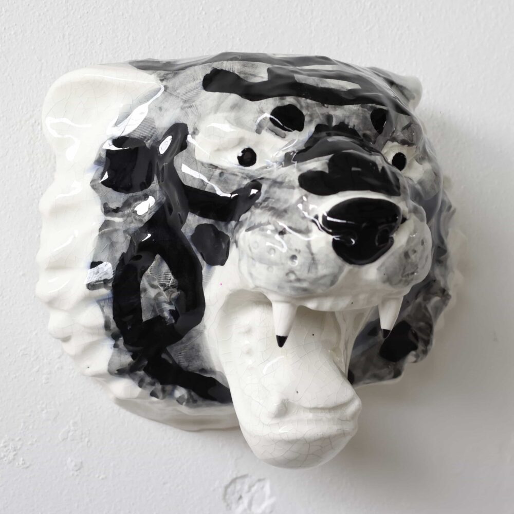 "Snow Tiger Mask " Sculpture