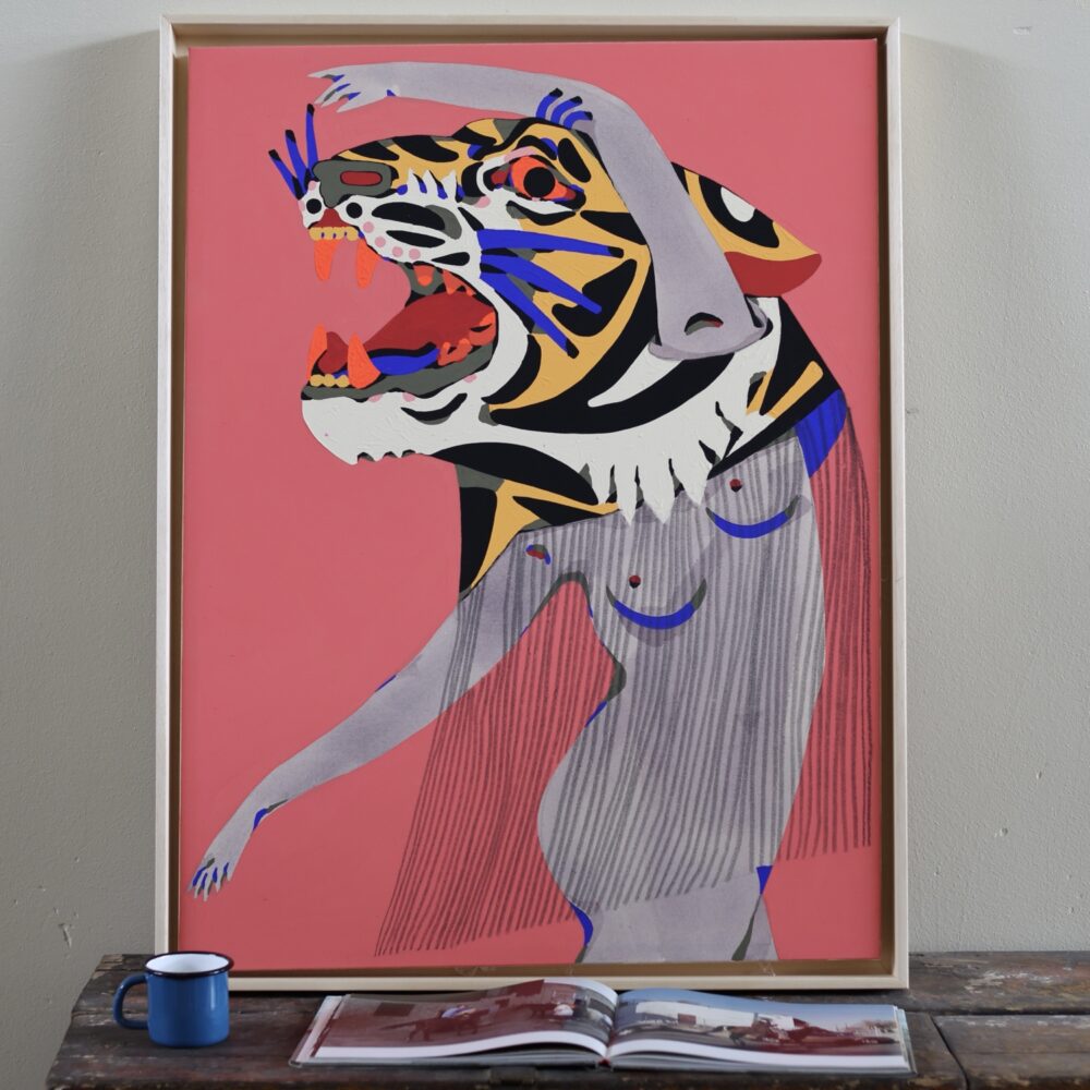 “The tiger dance” Original Canvas