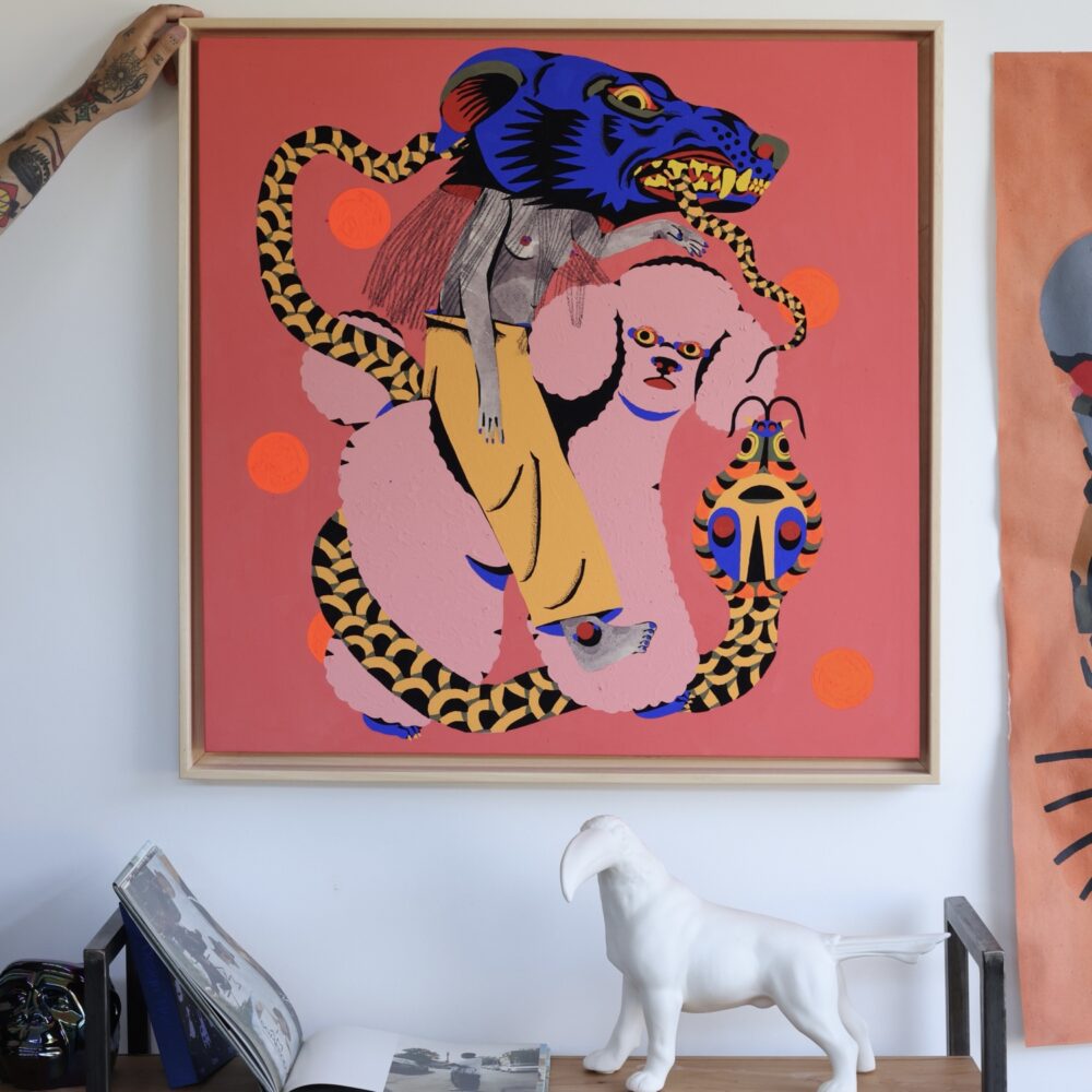 "Dogs playground"Original Canvas