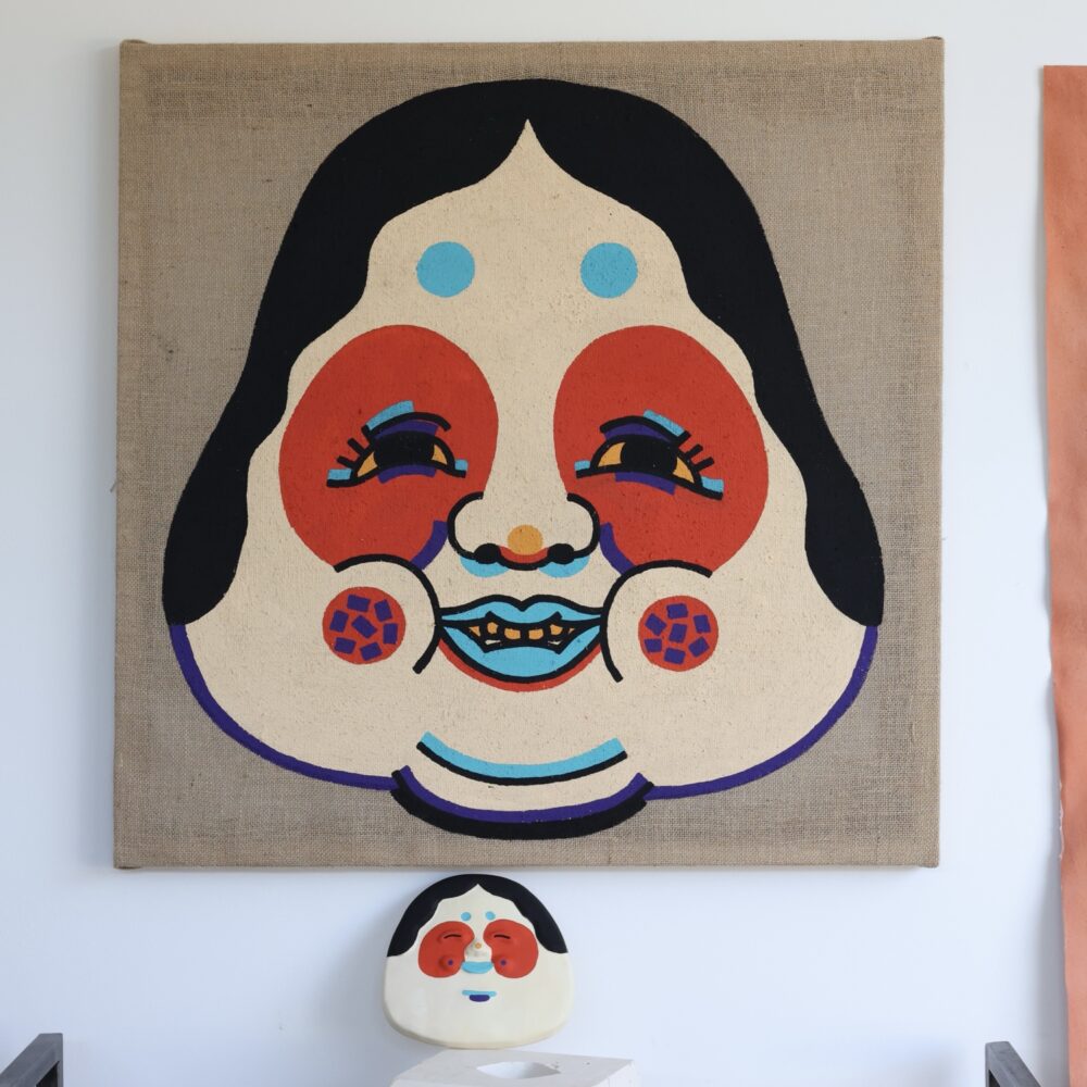 "okame" Original Canvas