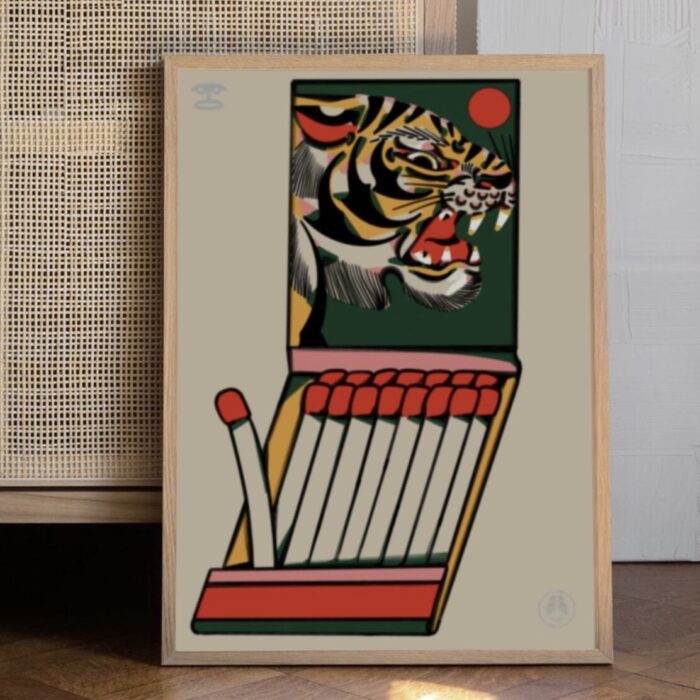 fine art print "TIGER MATCHES" #30