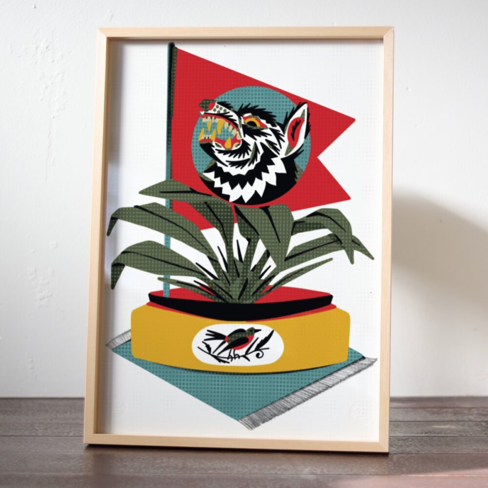 "Wolf Pennant" Poster