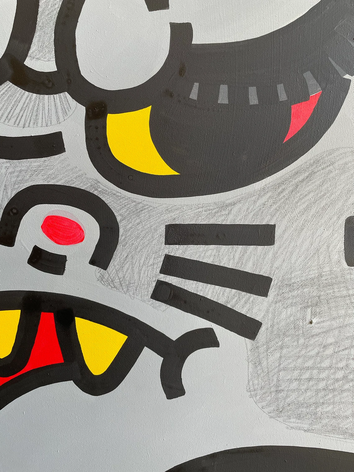 KARASU TENGU mask original canvas - Image 4